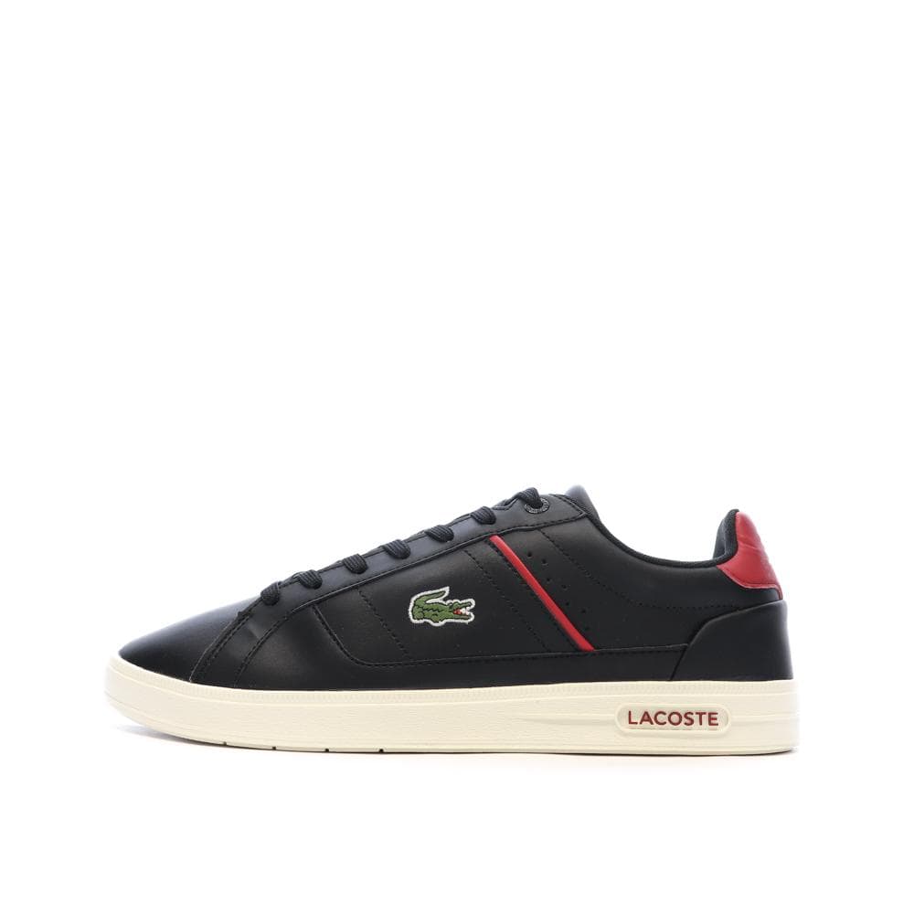 Baskets Noires/Rouges Homme Lacoste Court 1