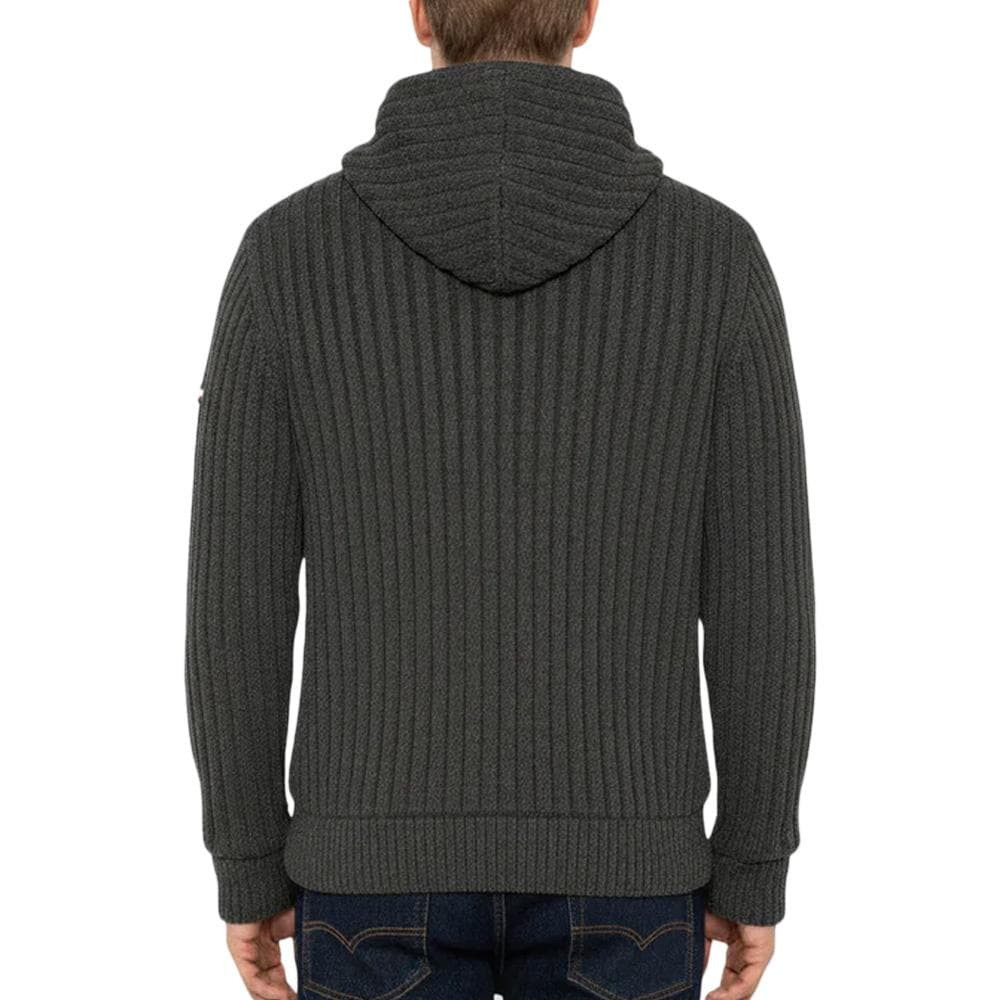 Veste en Sherpa Zippé GriseHomme Schott PLENZO 3