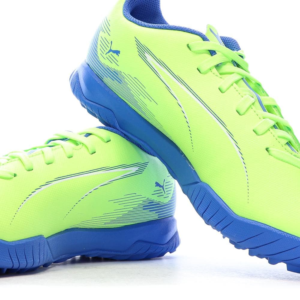 Chaussures de Foot Jaune Fluo Junior Puma Ultra 5 Play TT 7