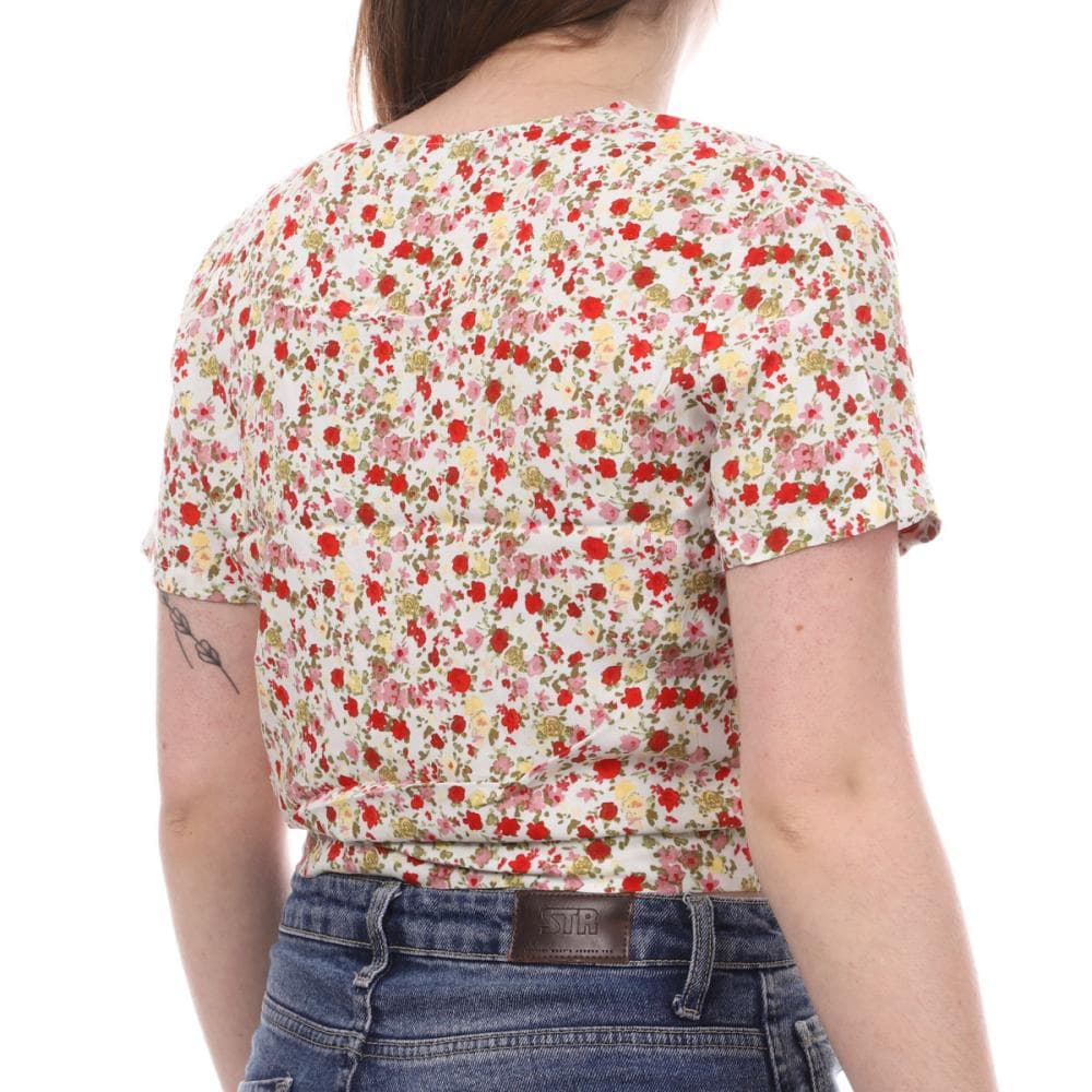 Blouse Blanche/Jaune à fleurs Femme Vero Moda Easy 2