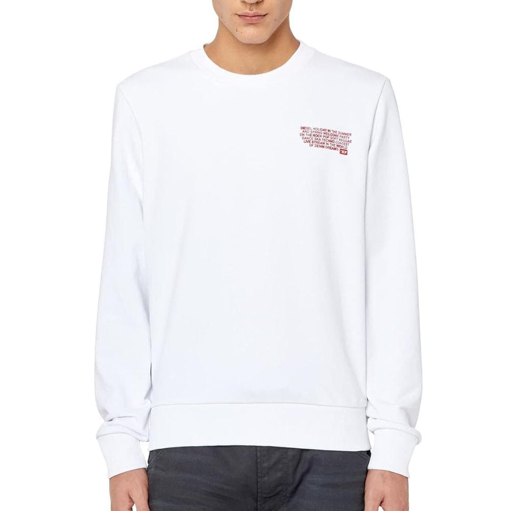 Sweat Blanc Homme Diesel Ginn 100 1
