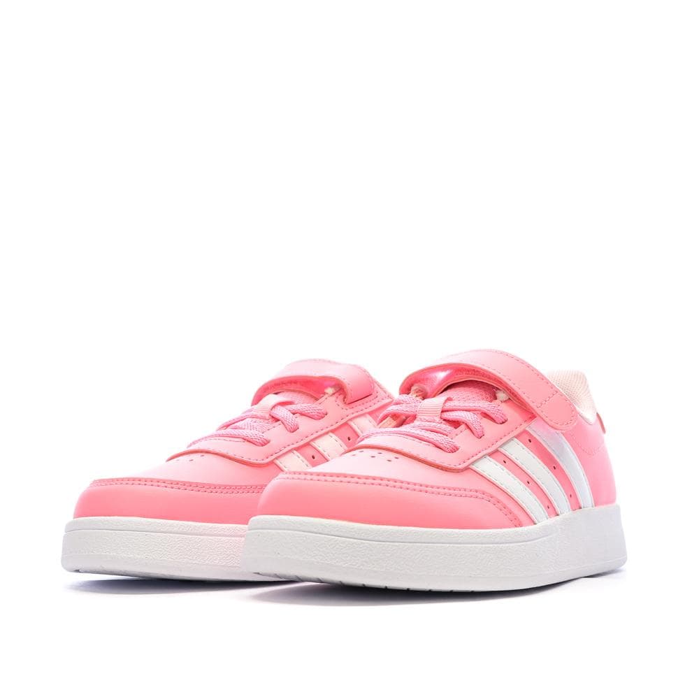Baskets Roses/Blanches Fille Adidas Breaknet 6