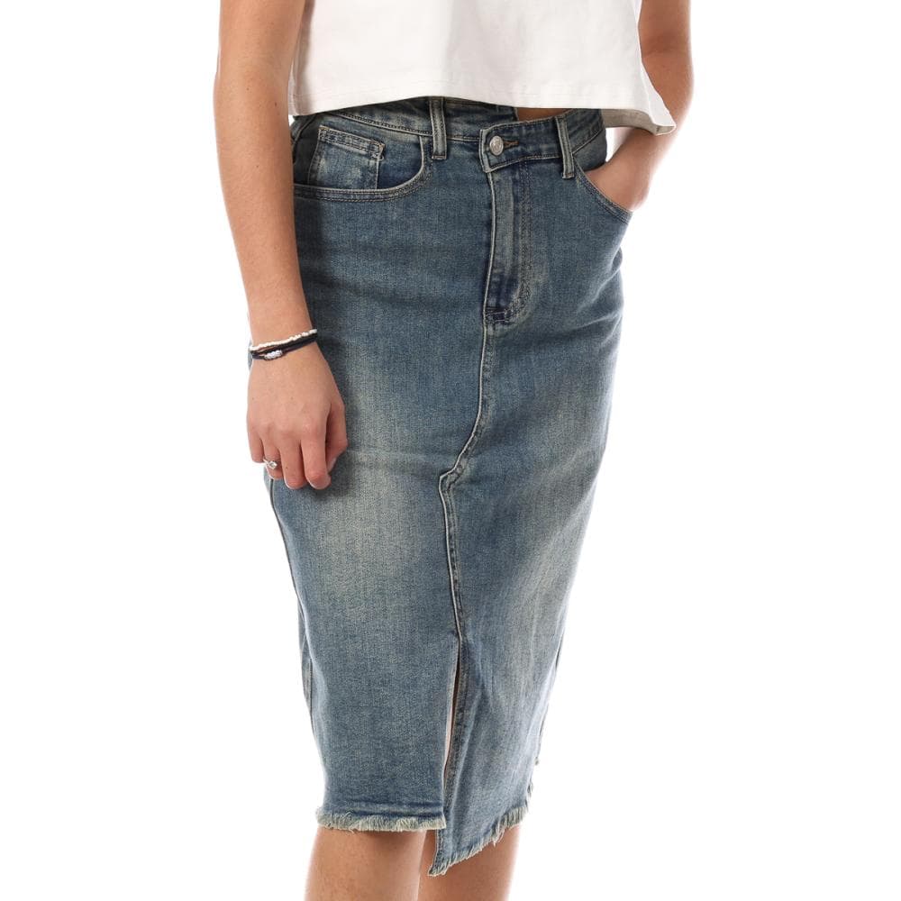 Jupe En Jean Bleu Femme Monday Premium 392 1