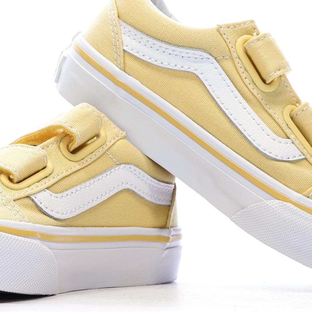 Baskets Jaune Fille Vans Old Skool V Flower 7