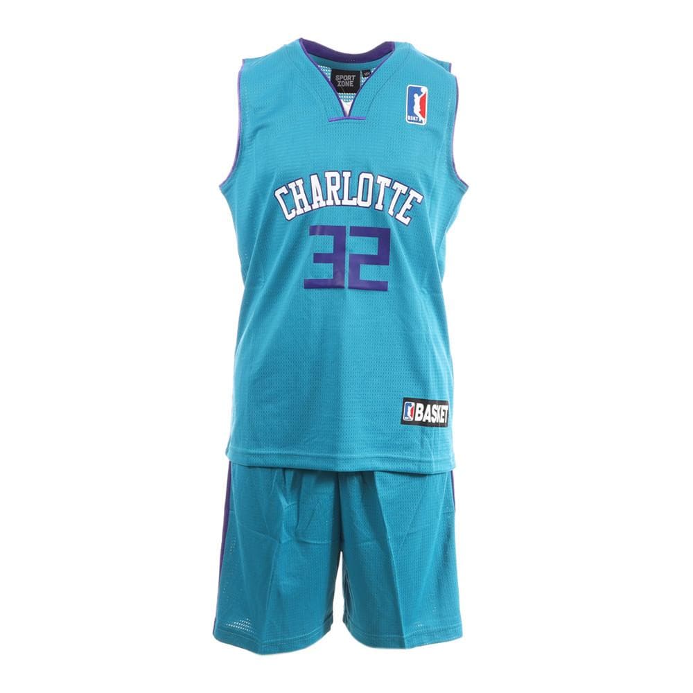 Charlotte Ensemble de basket Bleu/Blanc Enfant Sport Zone 1