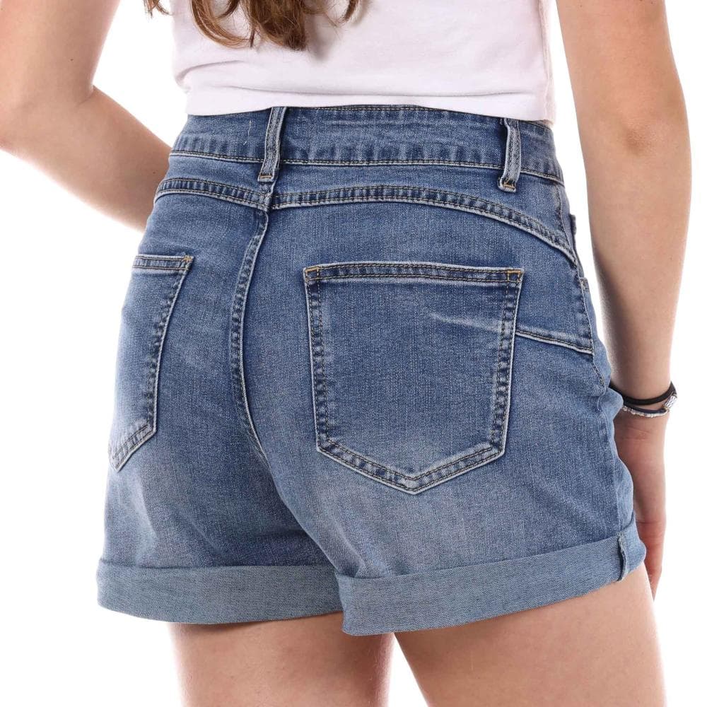 Short en jean Bleu Femme Monday Premium LW526 2