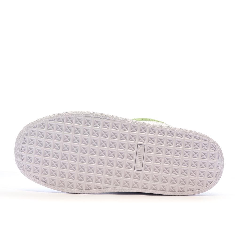 Baskets Vert/Blanc Femme Puma Suede XL 5