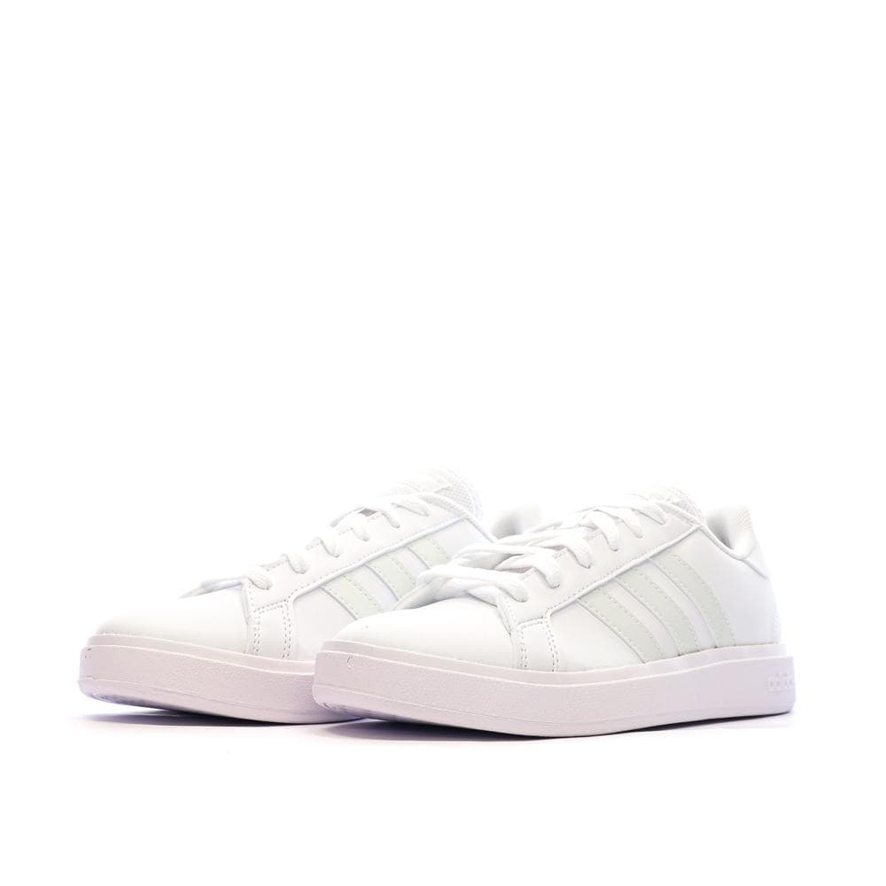 Baskets Blanc/Vert Femme Adidas Grand Court Base 2.0 6