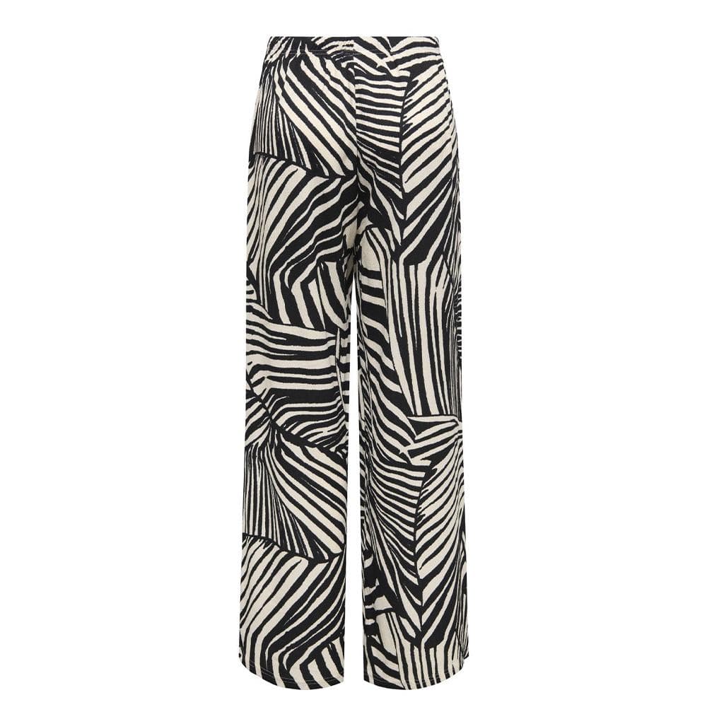 Pantalon fluide Beige/Noire Femme JDY Ebbie 2