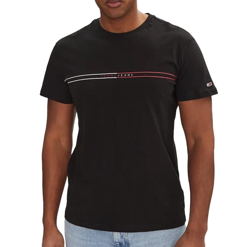 T-Shirt Noir Homme Tommy Hilfiger Slim Entry Graph 1