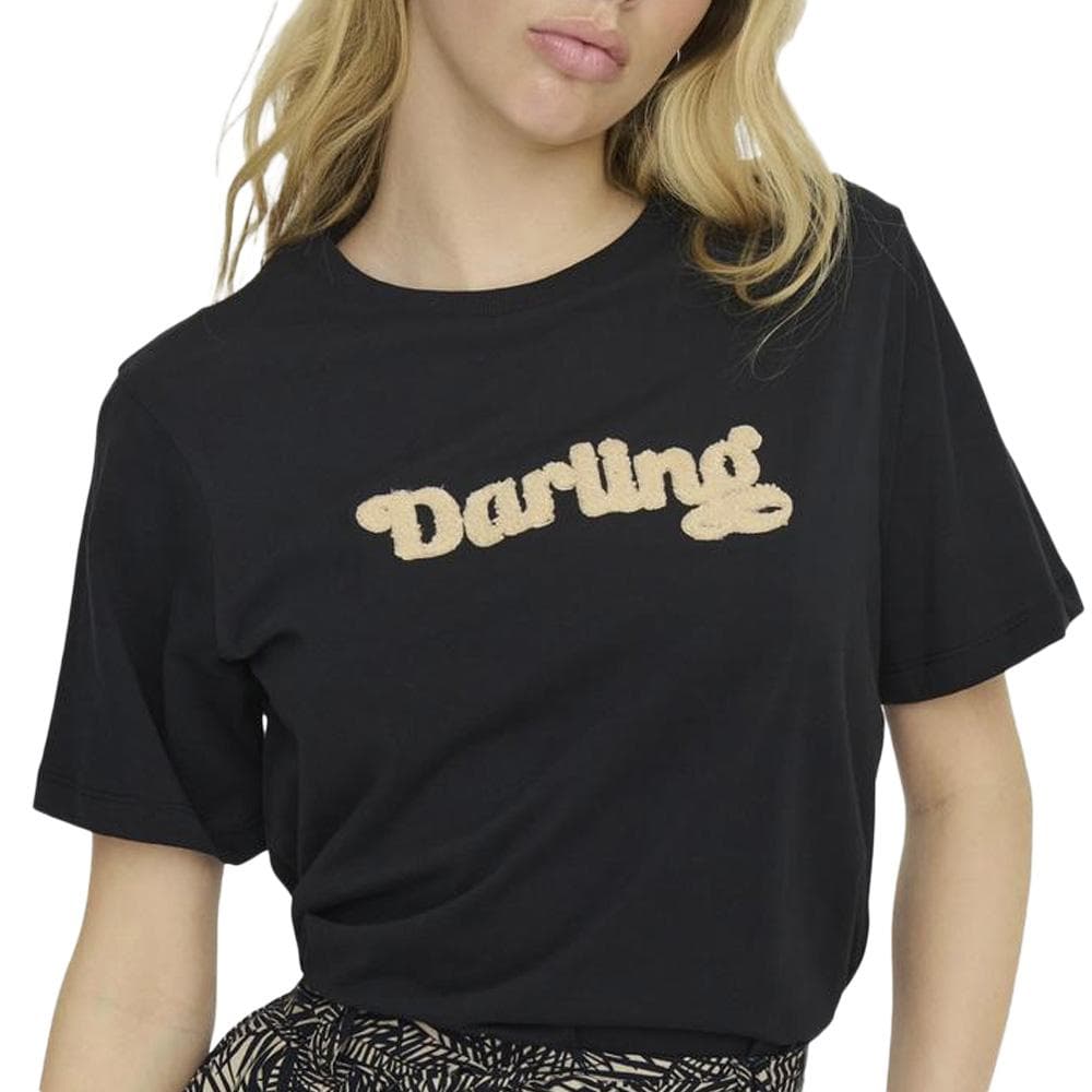 T-Shirt Noir Femme JDY Felisa Towel 1