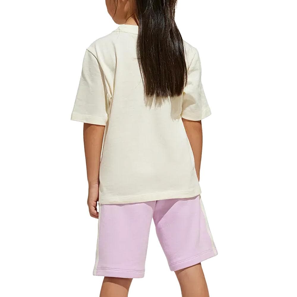 Ensemble Blanc/Rose Fille Adidas Set 2
