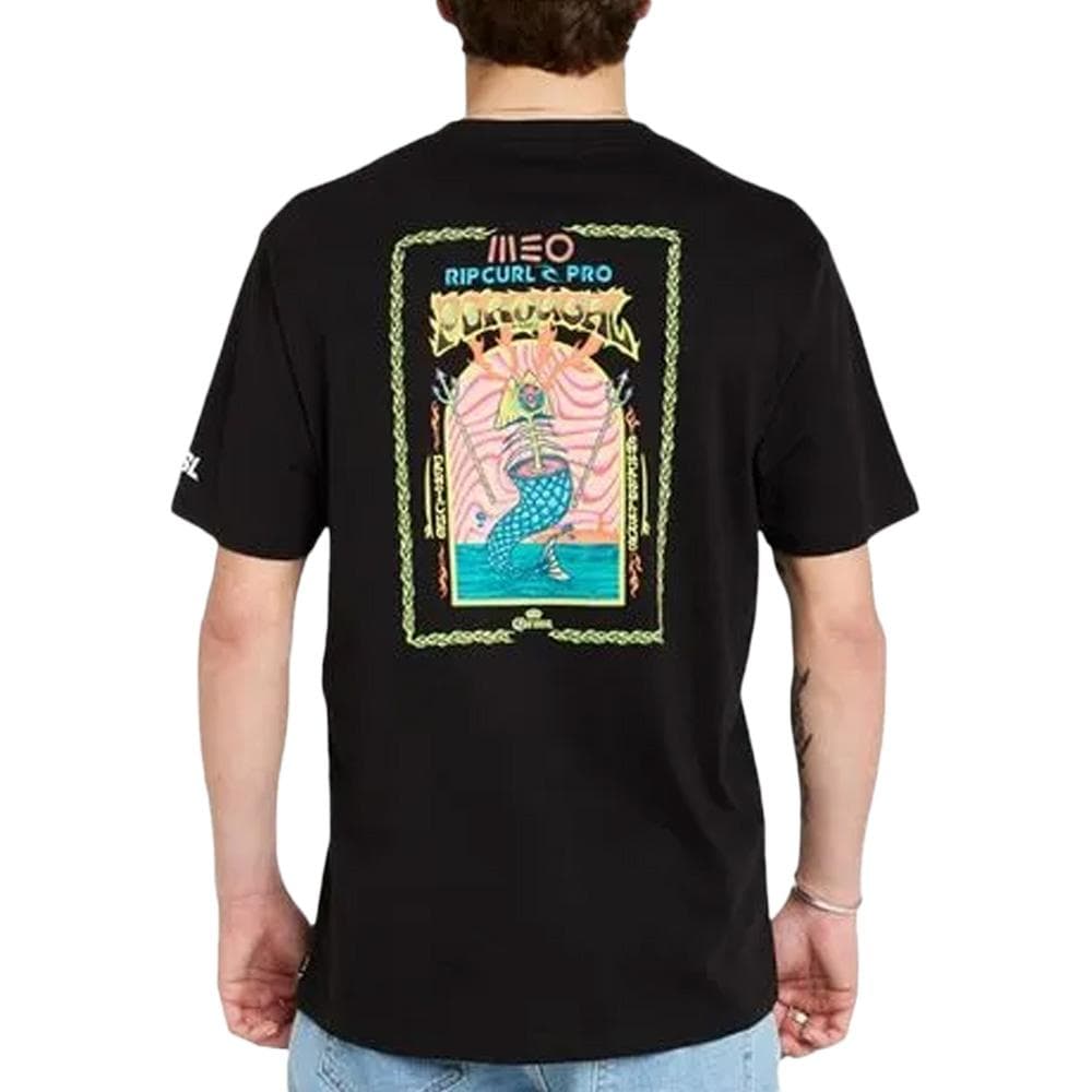 T-Shirt Noir Homme Rip Curl Meo 2