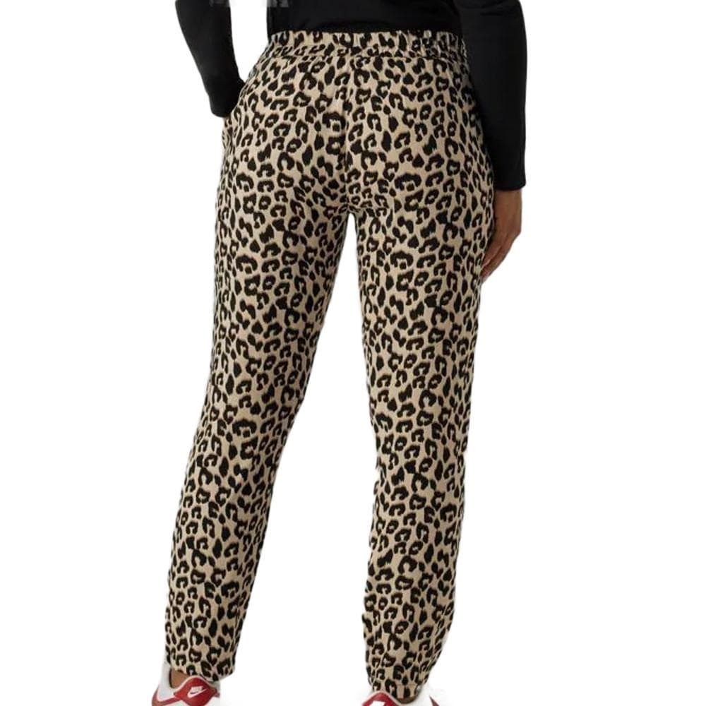Pantalon Beige à Imprimés Femme Vero Moda Easy Nw Loose 2