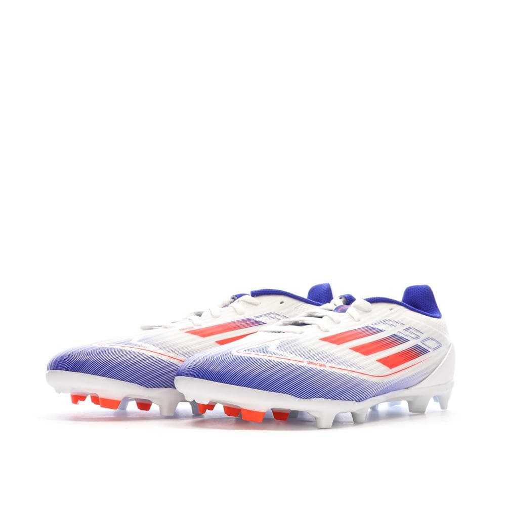 Chaussures de Foot Blanc/Bleu Junior Adidas F50 League FG/MG 6
