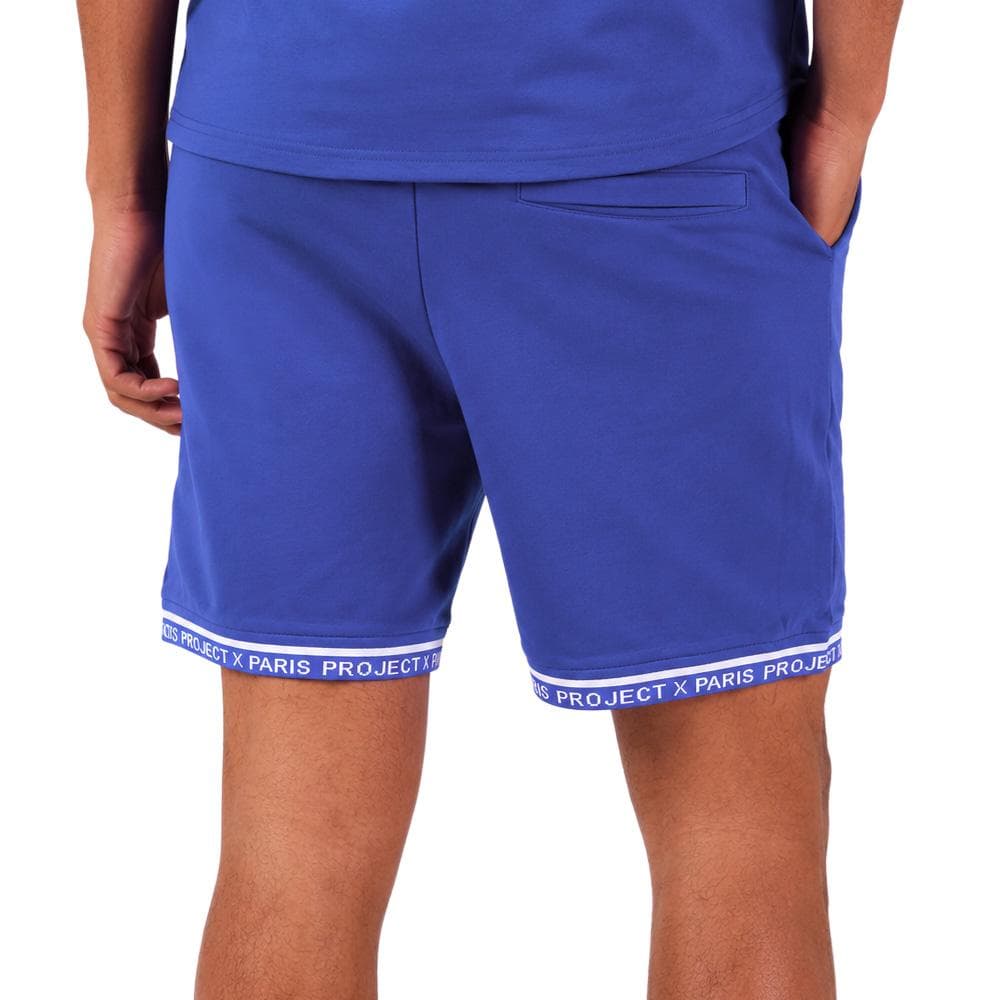 Short Bleu Pétrole/Blanc Homme Project X Paris WW 2