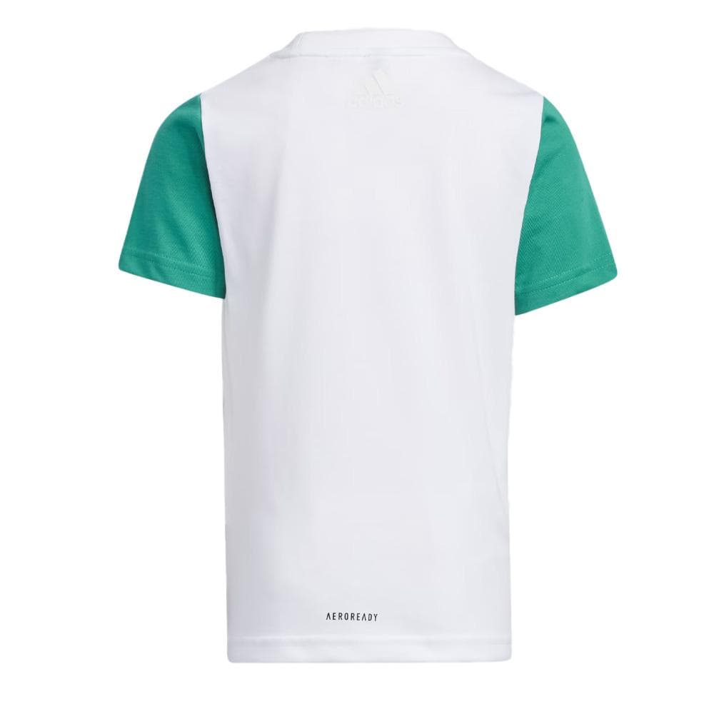 T-shirt Blanc Garçon Adidas Lb Bos 2
