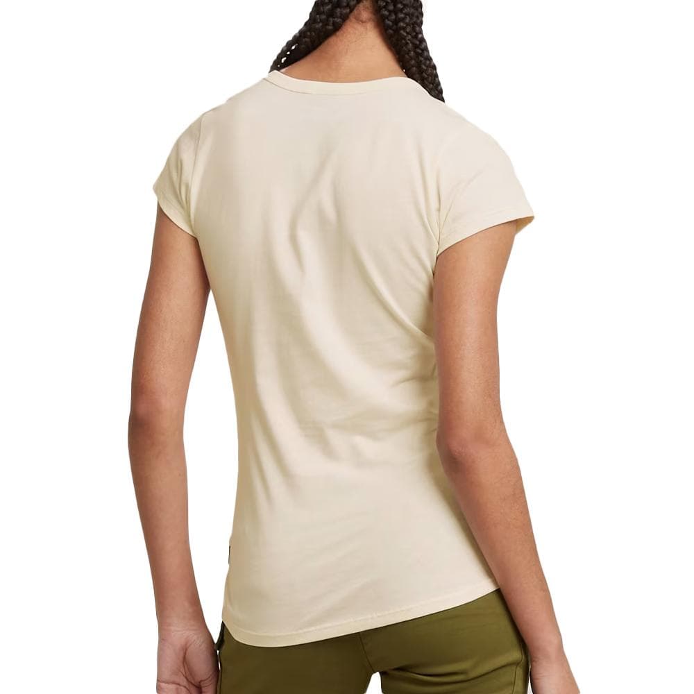 T-shirt Ecru Femme G-Star Raw Large Logo 2