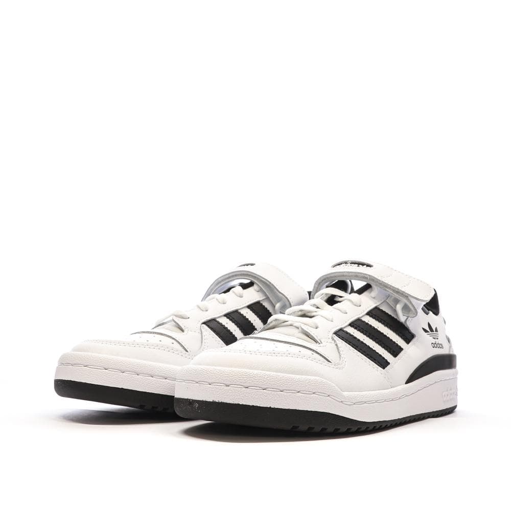 Baskets Blanches/Noires Homme Adidas Forum Low 6