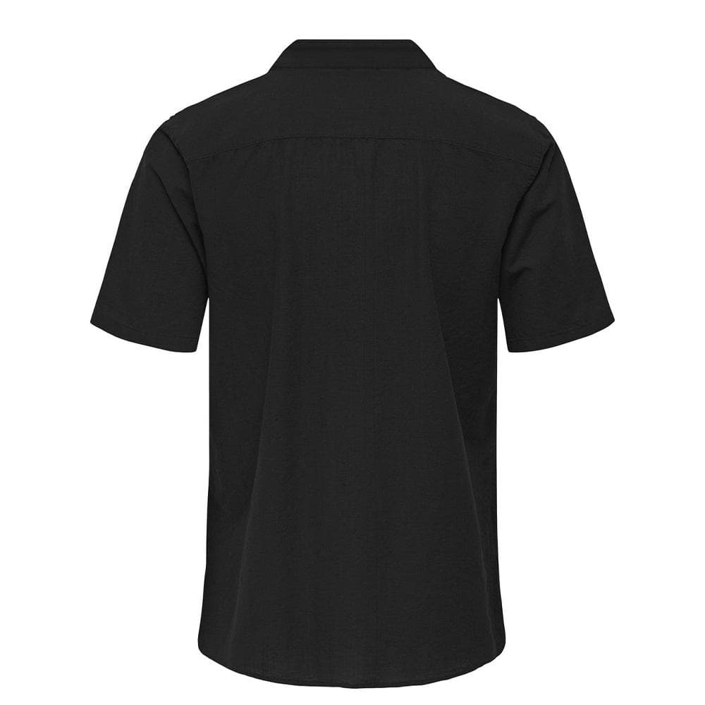 Chemise Manches Courtes Noire Homme Only & Sons Cantley 2