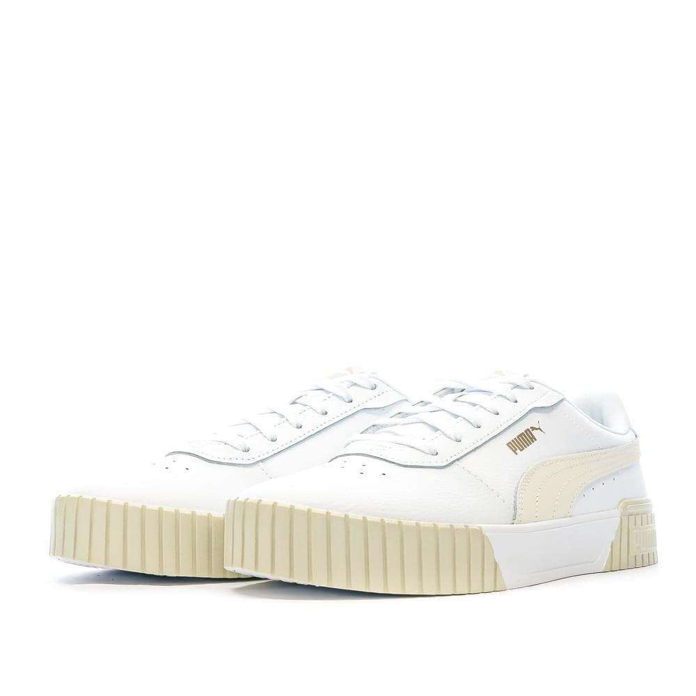 Baskets Beige/Blanc Femme Puma Carina 6