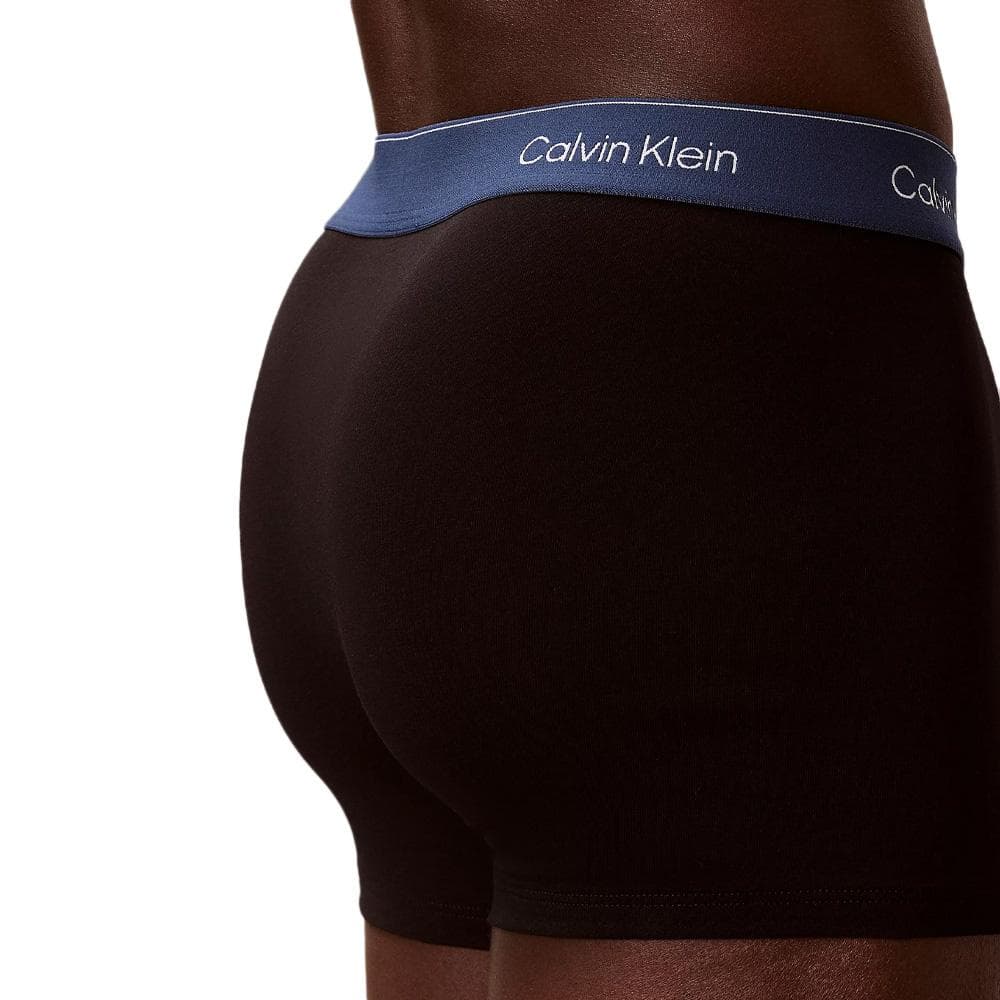 X3 Boxers Noir/Bleu Homme Calvin Klein Jeans Relaxed Fit Trunk 3