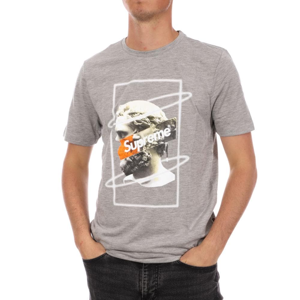 T-shirt Gris Homme Supreme Grip Greece 1