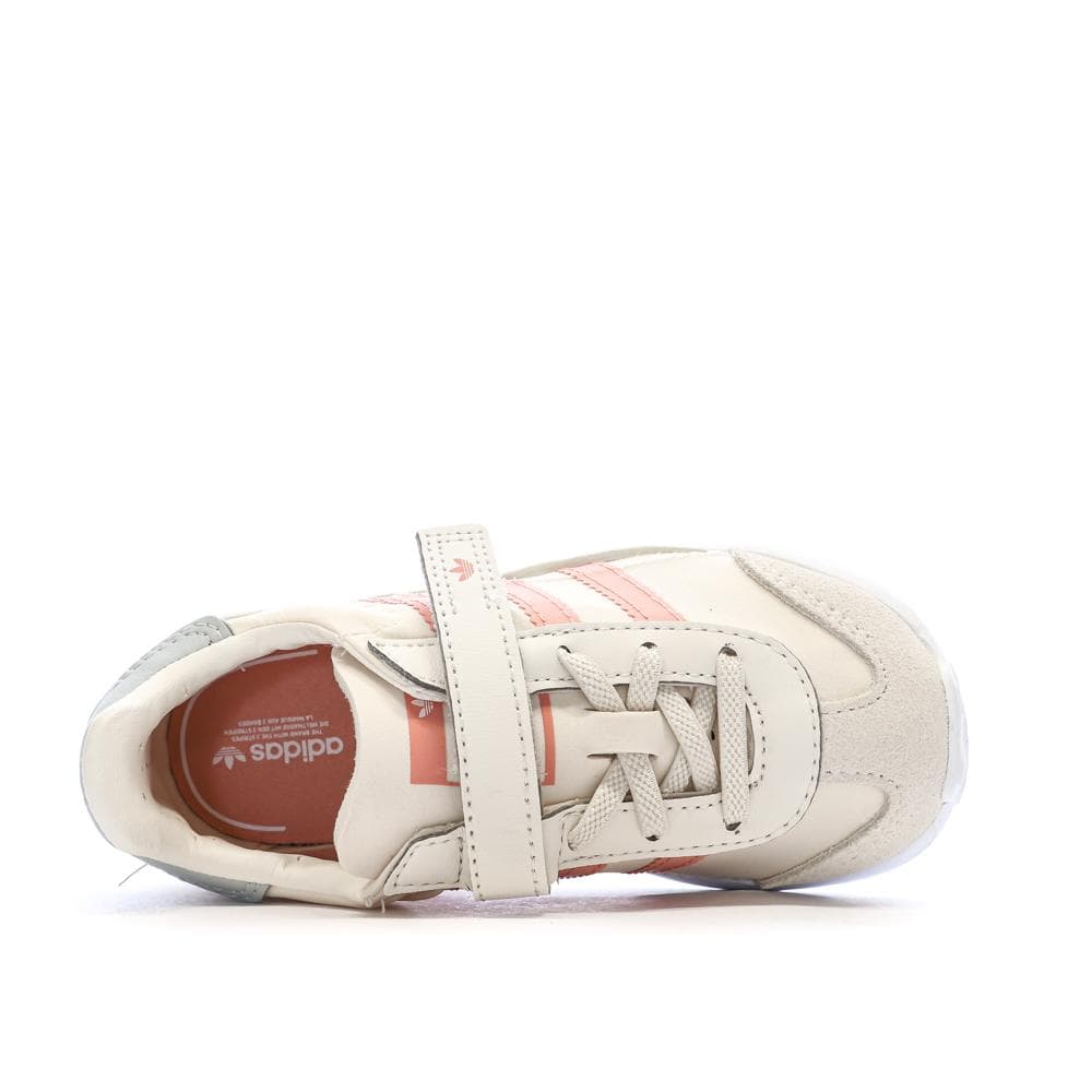 Baskets Beiges/Roses Fille Adidas Country Xlg 4