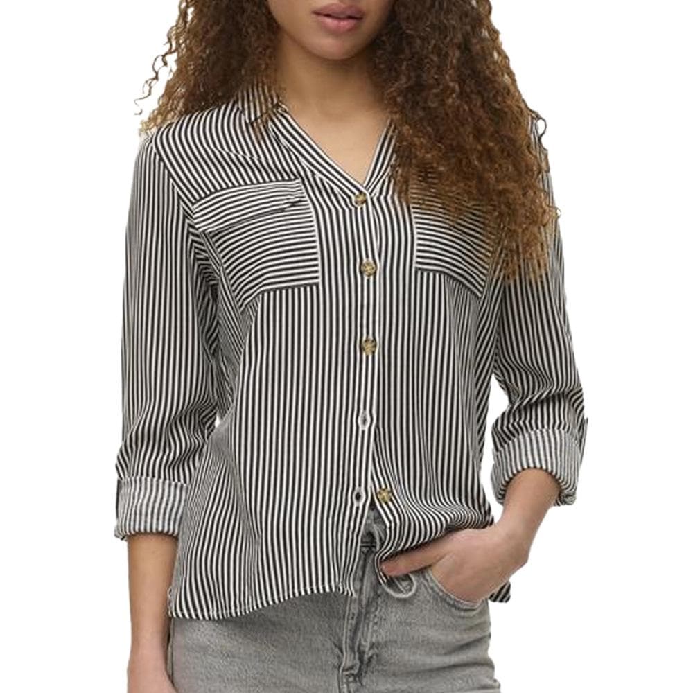 Chemise Chocolat/Blanc Femme Vero Moda Bumpy 1