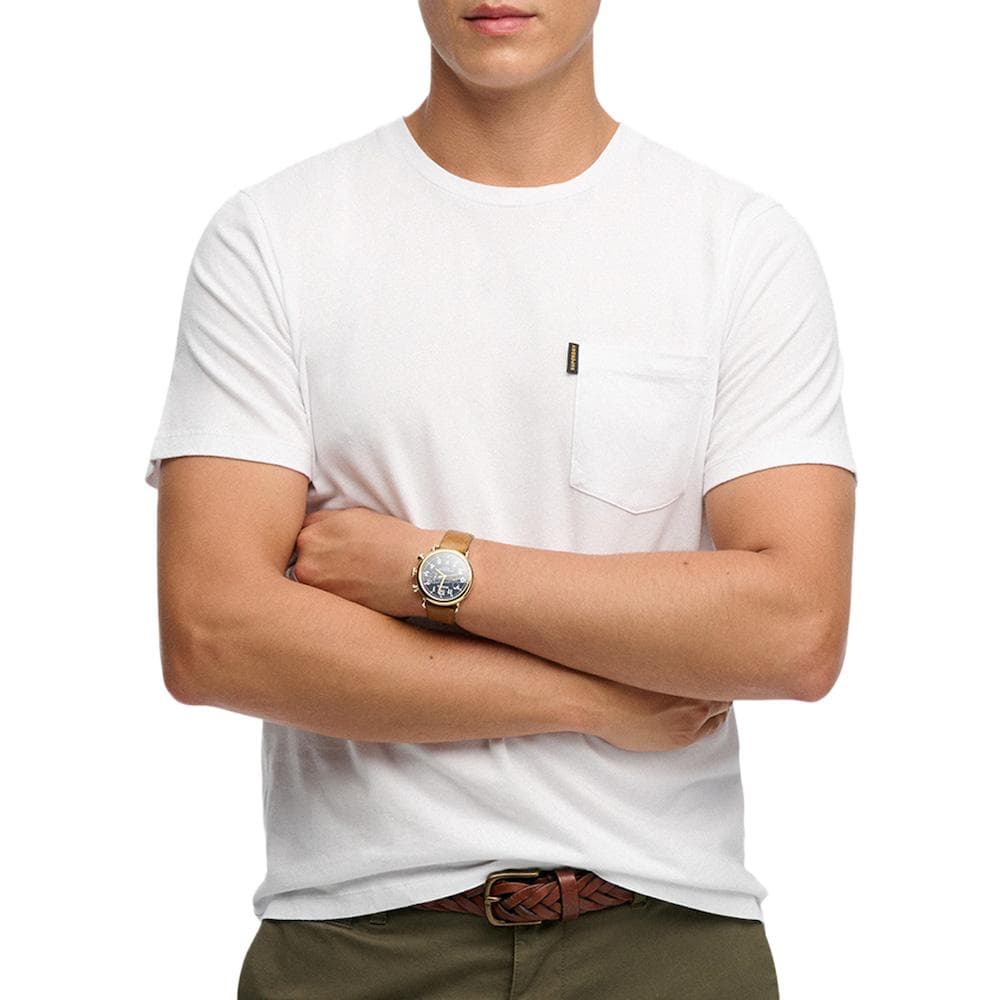 T-Shirt Blanc Homme Superdry Classic Essential 1