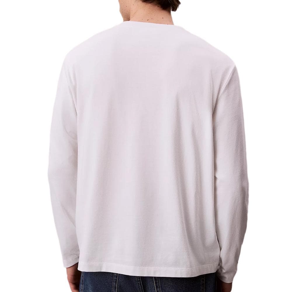 T-Shirt Manches Longues Blanc Homme Calvin Klein Jeans Standard 2