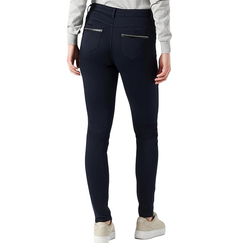 Pantalon Slim Marine enduit Femme Morgan Palona 2