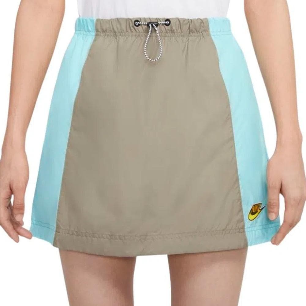 Jupe Taupe/Bleu Femme Nike Skirt 1
