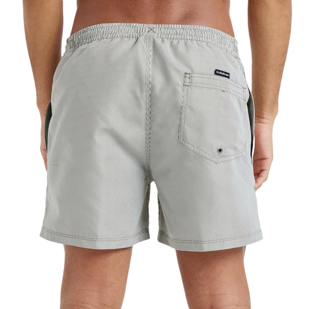 Short de bain Kaki Homme Quiksilver Deluxe 15 2