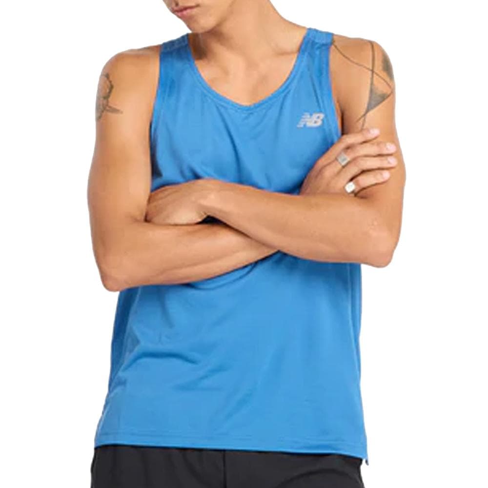 Débardeur Bleu Homme New Balance Singlet 1