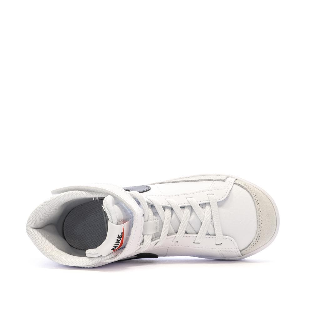 Baskets Blanches/Noires/Gris Garçon Nike Blazer Mid '77 4