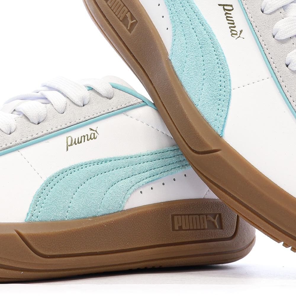 Baskets Blanches/Turquoise Femme Puma Club Klassika 7