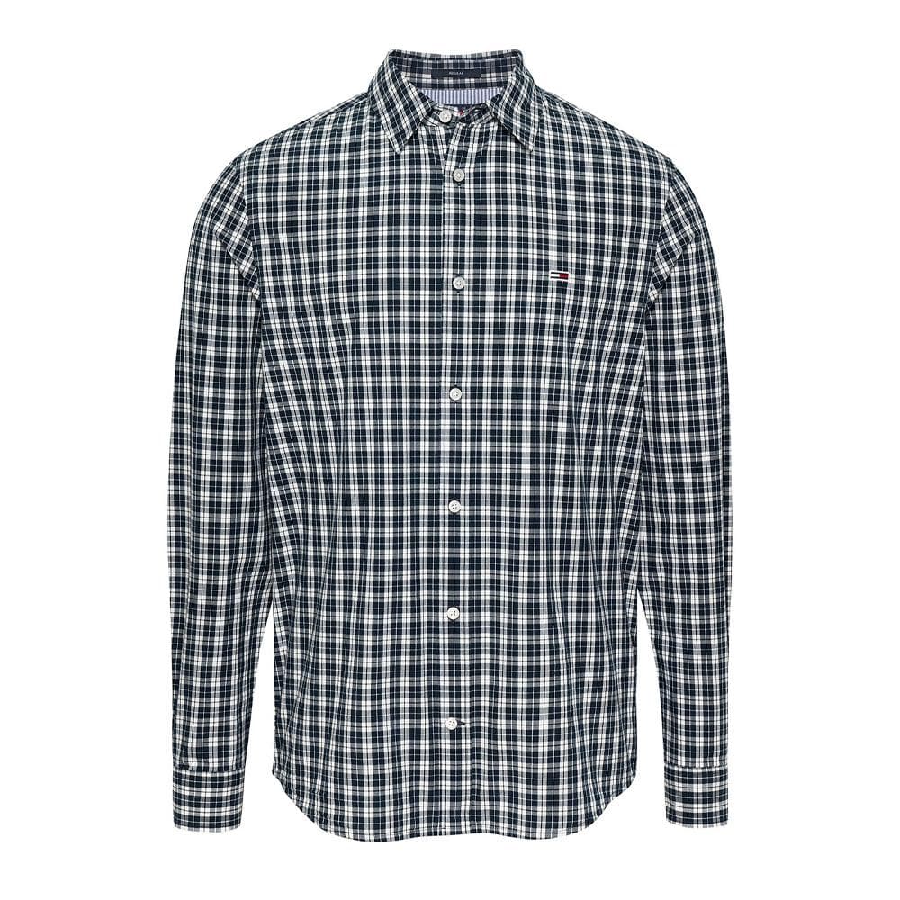 Chemise Marine/Blanc à Carreaux Homme Tommy Hilfiger Night 1