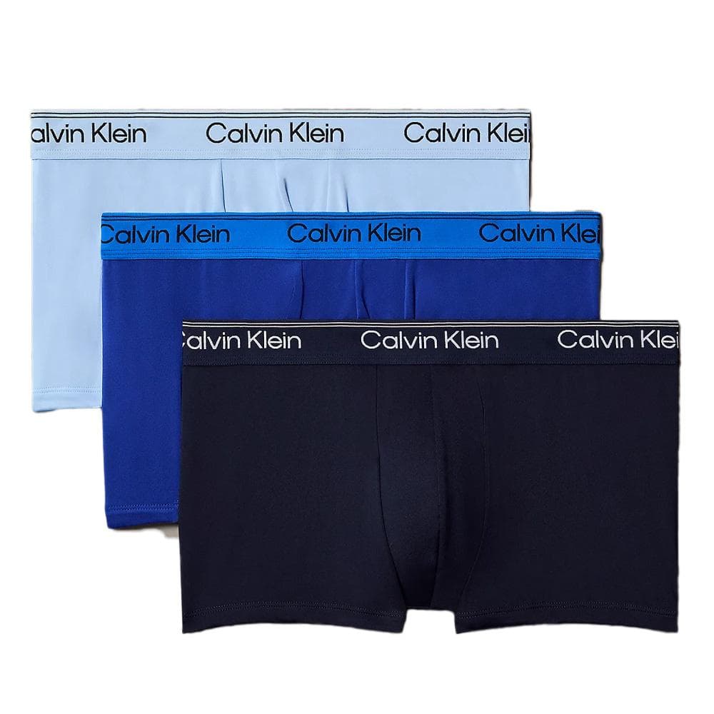 X3 Boxers Noir/Bleu Homme Calvin Klein Jeans Boxer Low Rise Trunk 1