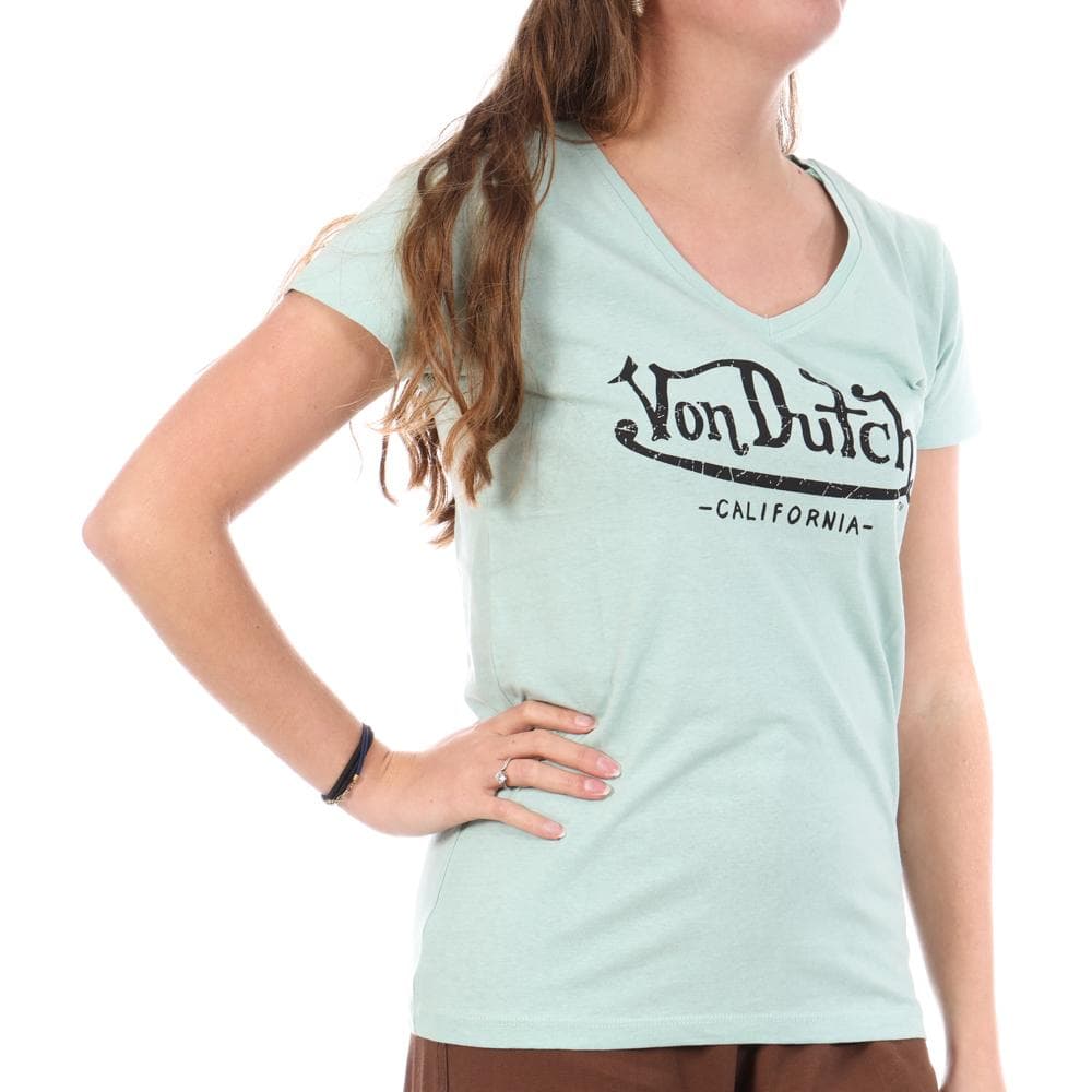 T-Shirt Bleu Femme Von Dutch LVE 1