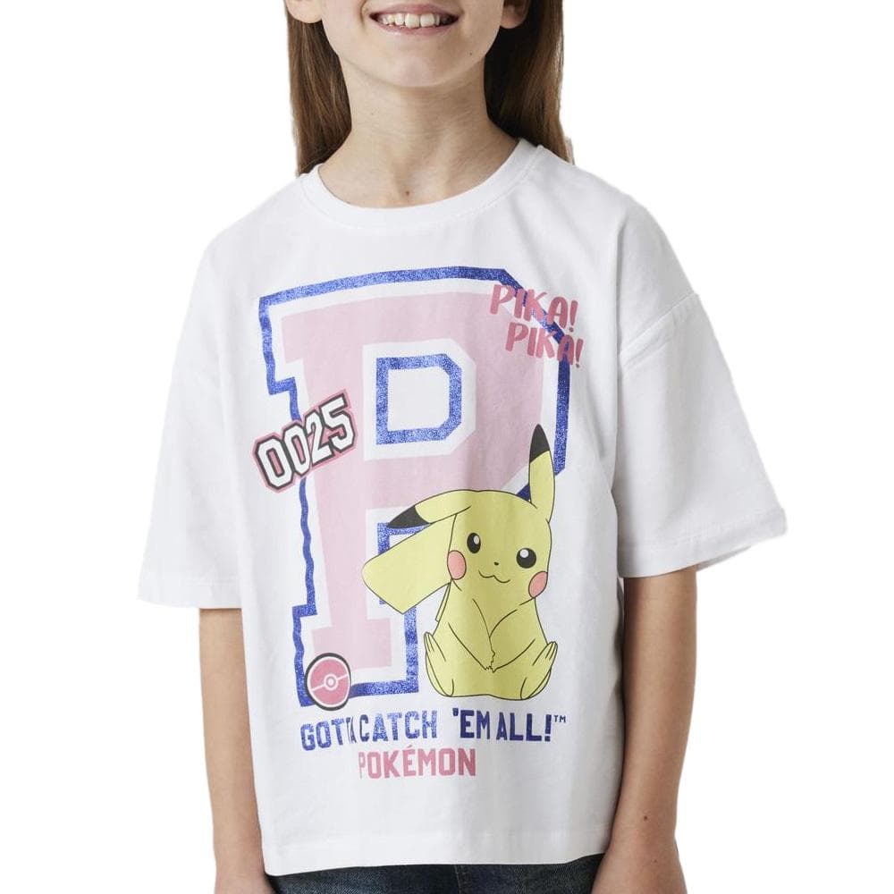 T-Shirt Blanc Fille Name it Fjixa 1