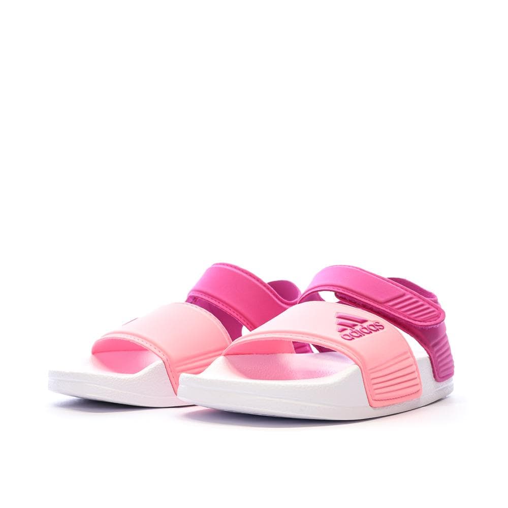 Sandales Roses/Blanches Fille Adidas Adilette K 4