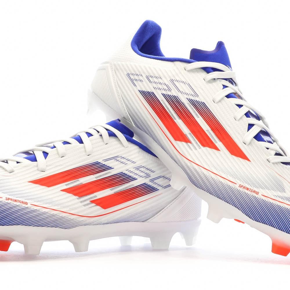 Chaussures de Foot Blanc/Bleu Adulte Adidas F50 League FG/MG 7