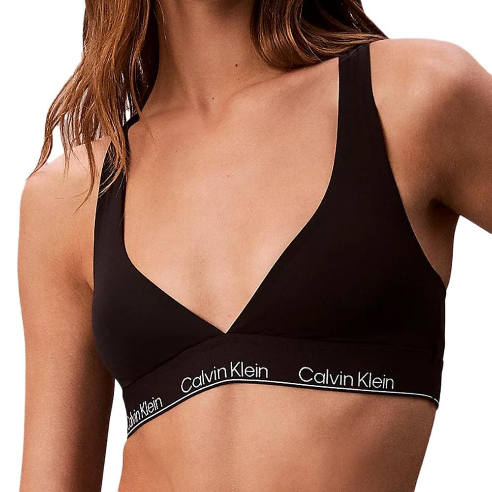 Haut de Maillot de Bain Noir Femme Calvin Klein Jeans Racerback 1