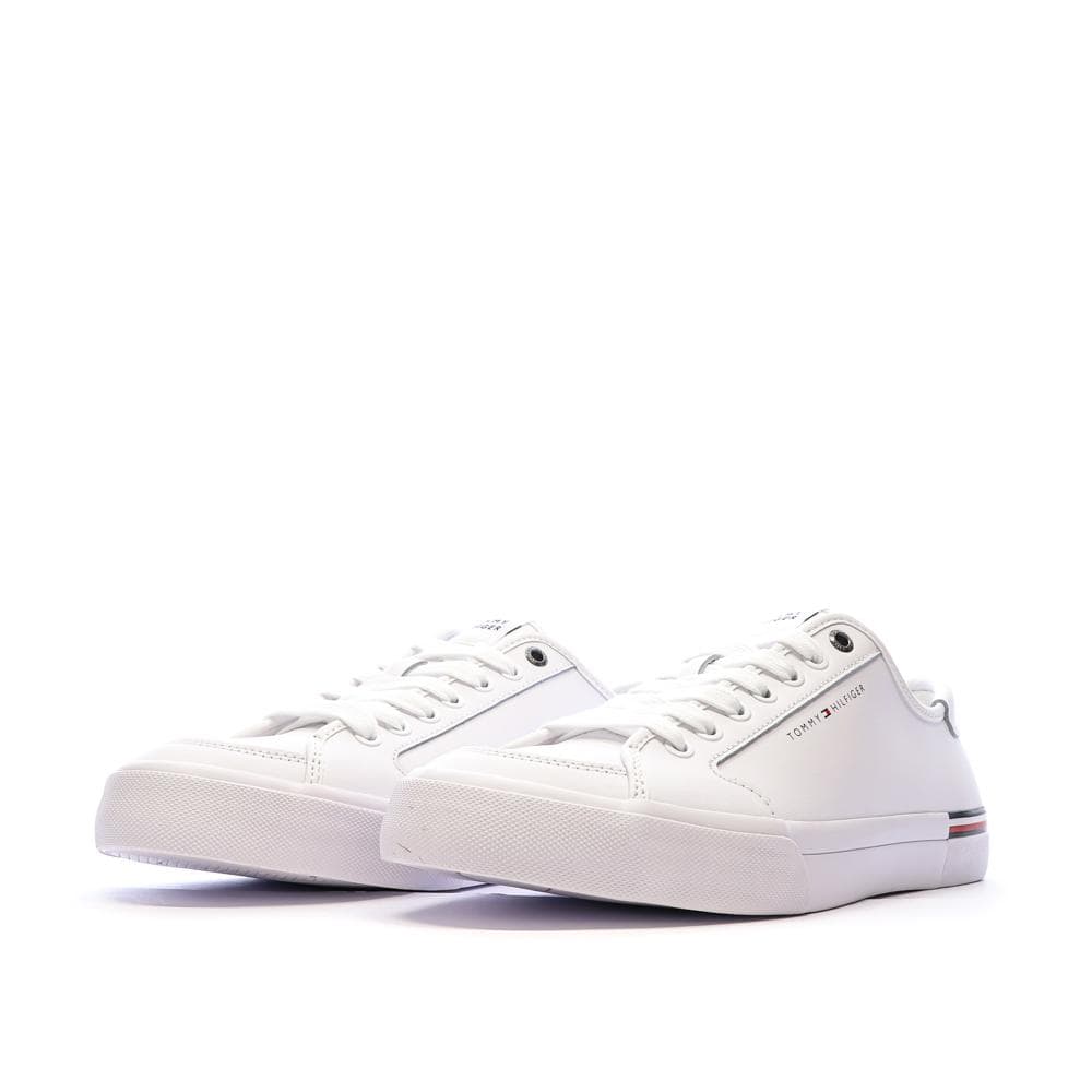 Baskets Blanches Cuir Homme Tommy Hilfiger Core Corporate Vulc 6