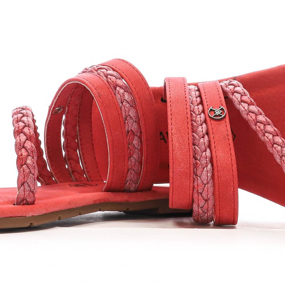 Sandales Rouge Femme Chattawak TIFA 7