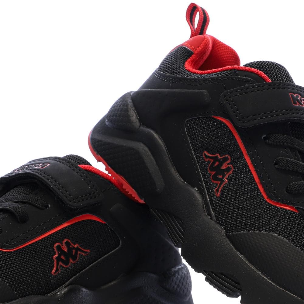 Baskets Noires/Rouge Garçon Kappa Logo Safir 2 7