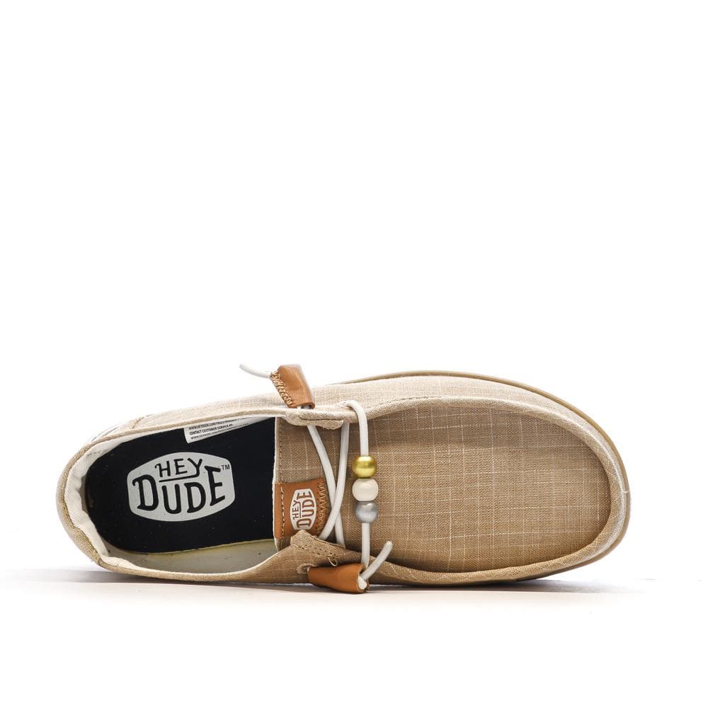 Chaussures Beiges/Dorées Femme Hey Dude Wally Sport Mesh 4