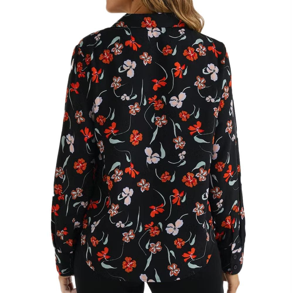 Blouse Noir à fleurs Femme JDY Edith 2