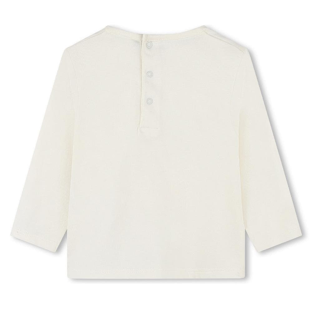 T-shirt Ecru Bébé Fille Carrément Beau Y30218 2